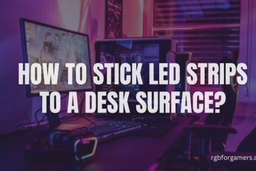 How to Stick LED Strips to a Desk Surface