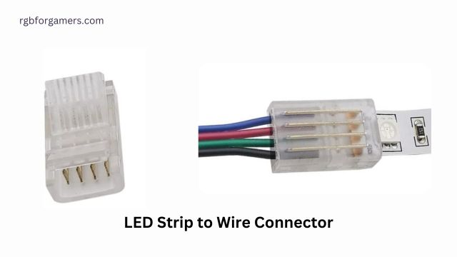 LED Strip to Wire Connector
