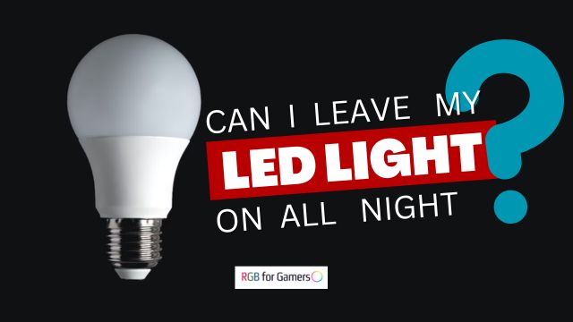 led lights on all night