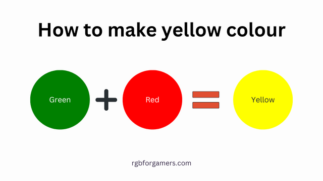 How to make yellow color