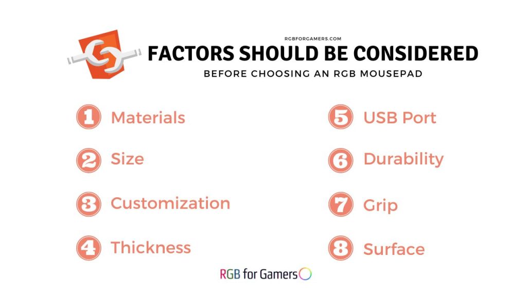 Factors should be considered before buying RGB mousepad