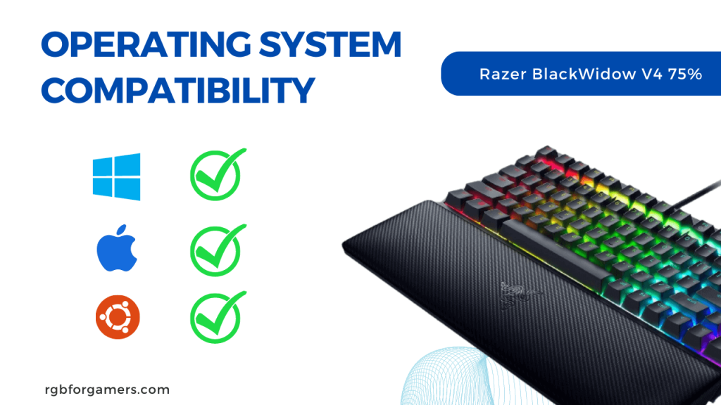 Razer BlackWidow V4 75% Operating System Compatibility