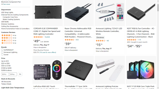 RGB LED Controller on Amazon