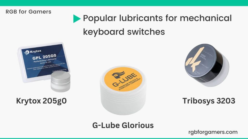 popular lubricants for mechanical keyboard switches