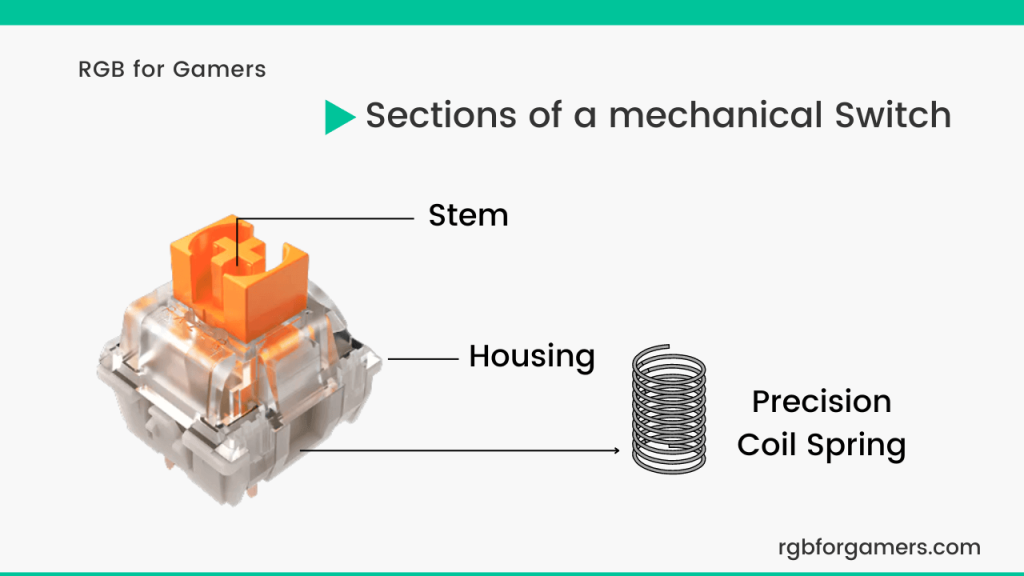 sections of a mechanical switch